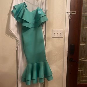 Green mermaid dress
